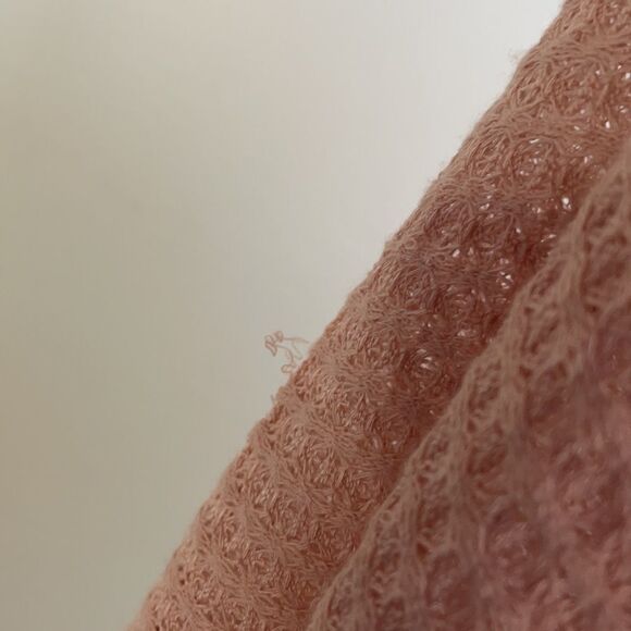 Dainty Hooligan Pale Pink Waffle Knit Open Cardigan (Size: Small) - Picture 10 of 13